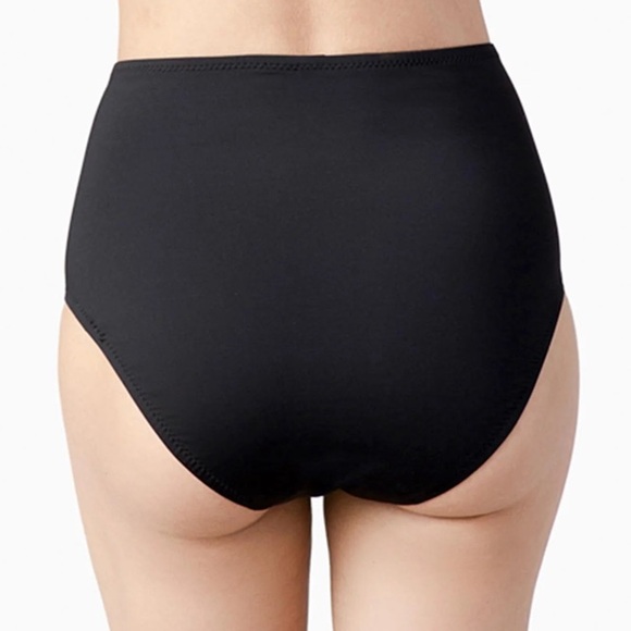 Fortnight: High Waisted Bikini Bottom in Black - Picture 3 of 5